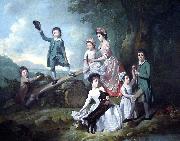 Johann Zoffany The Lavie Children oil painting on canvas